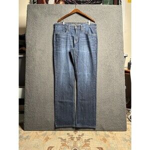 Cody James Jeans Mens 36x34 Blue Denim Straight Leg Cowboy Whiskered Cowboy